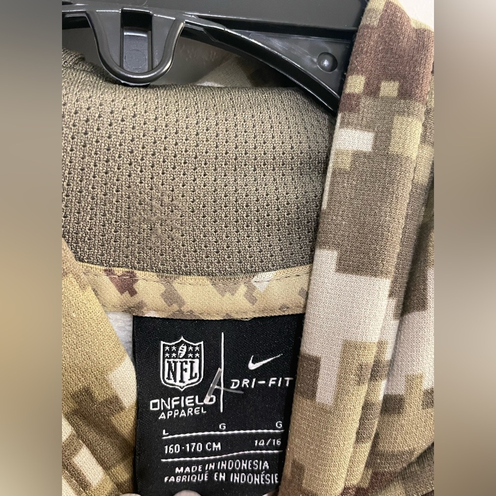 Nike Dallas Cowboys Salute to Service Boys Camo Hoodie. Size Large. NFL. Dri-fit - Picture 16 of 16